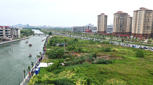 河畔城市景观