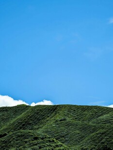 青山蓝天美景