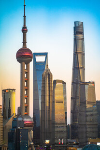 上海城市天际线壮丽景观