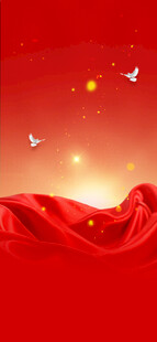 红色背景