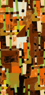 抽象几何色块艺术图案