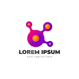 圆形分子logo