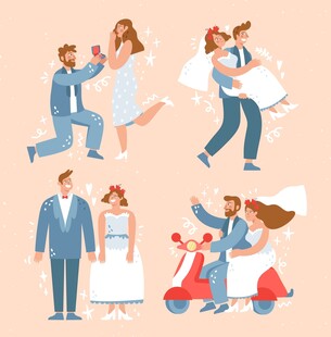 浪漫婚礼甜蜜瞬间