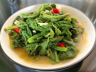 清炒南瓜藤尖