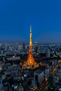 东京塔夜景俯瞰