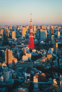 东京城市天际线与地标景观