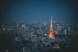 东京塔夜景俯瞰