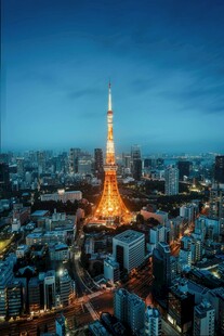 东京塔夜景俯瞰