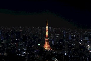 东京塔夜景俯瞰