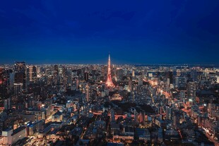 东京夜景俯瞰璀璨城市风光