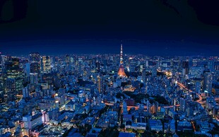 东京璀璨夜景俯瞰图