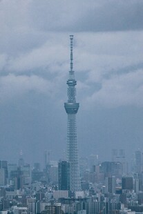东京晴空塔下的城市景观