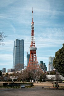 东京塔城市景观