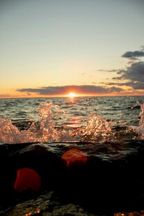海边日落