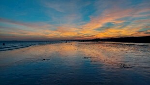 海边绚丽日落美景