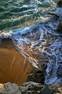 海边沙滩海浪美景