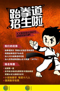 跆拳道海报