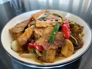 美味香煎五花肉