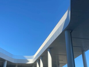 现代建筑外观特写
