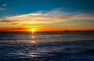 海上日落