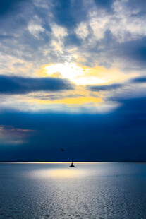 海上日落