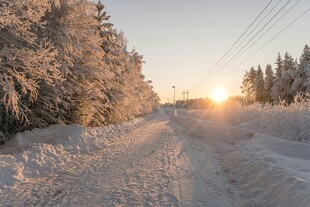 冬日雪路