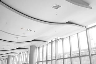 现代建筑室内天花板景观
