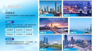 城市夜景风光展示展板