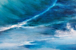 梦幻蓝色海浪景象