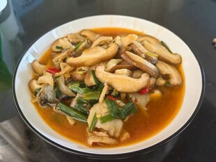香炒平菇