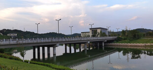 河畔桥梁风景