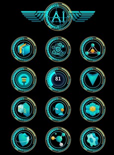AI主题炫酷图标集合