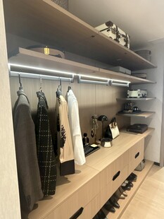 现代简约风格的衣帽间陈列