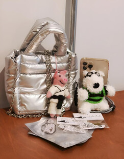 包包及毛绒小狗挂件