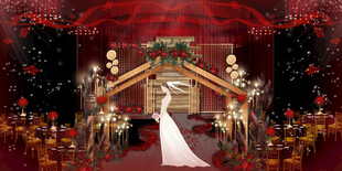 梦幻中式婚礼场景布置