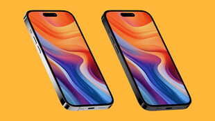 两部多彩智能手机展示样机