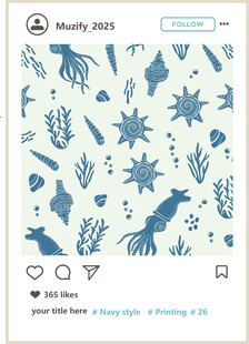 海洋风满印印花底纹