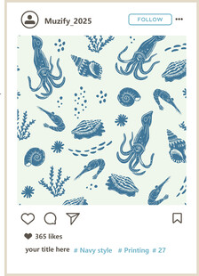 海洋风满印印花底纹