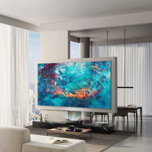 现代客厅中的大屏电视