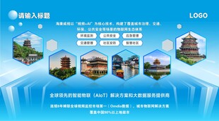 旅游景点展示宣传页展板