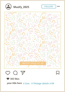 彩色线条印花图案