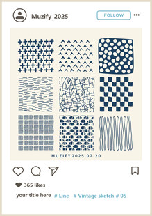 9款入 色块线条印花图案