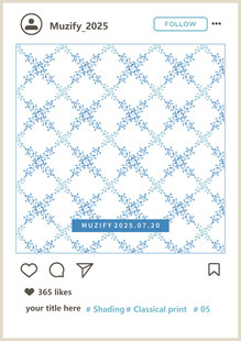 菱形花卉印花图案