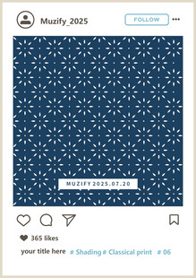 四方连续 复古印花图案