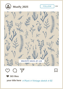 花卉植物印花图案