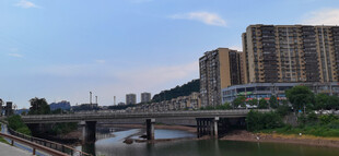 城市河畔风景