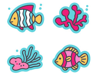 可爱海洋生物