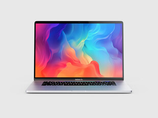 时尚轻薄笔记本电脑展示样机