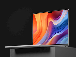 时尚轻薄笔记本电脑展示样机