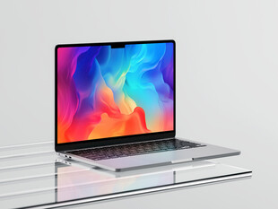 时尚笔记本电脑展示样机